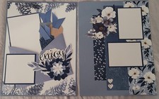 CTMH Serenity 3 Scrapbooking Layout 8.5X11 - ScrapAttic
