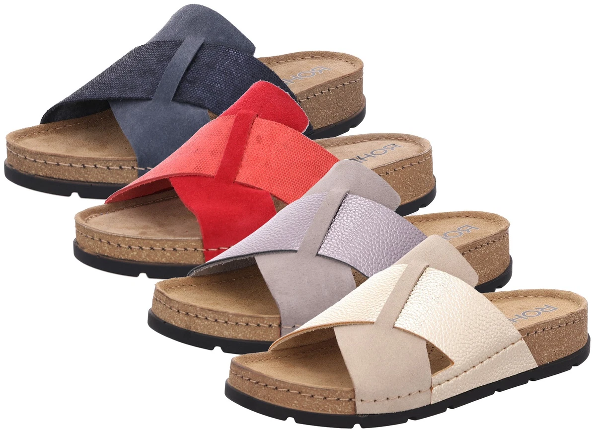 Sandali Rohde Donna Baviera 1305 – Comodi Con Chiusura A Strappo E Plantare In Pelle
