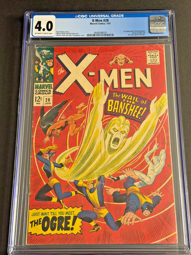 X-Men #28 1967 CGC 4.0 1st appearance Banshee Silver Age Key!