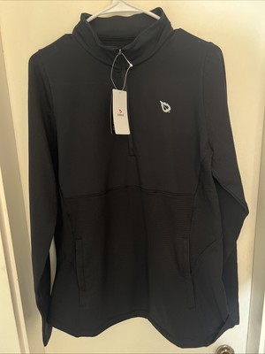 NWT Women s Baleaf Size XL Fleece Lined Running Jacket 1/4 Zip Black Zip Pockets