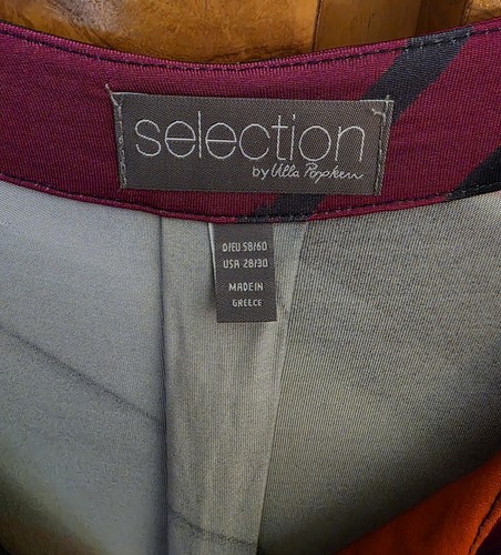 SELECTION BY ULLA POPKEN ~ PSYCHEDELIC 2 PC. STRETCHY TUNIC  TOP & PANTS ~ 28/30 - Picture 7 of 12