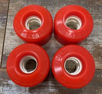 Vintage 1980s Kryptos Skateboard Wheels Set Of 4 Red White Kryptonics New Nos!