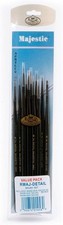 11 Pieces Artist Brush Set Multi-Shape Professional Quality Paint Brushes Black