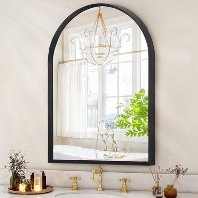 20x16 Inch Arch Wall Mirror Aluminum Alloy Frame Bathroom Vanity Mirror
