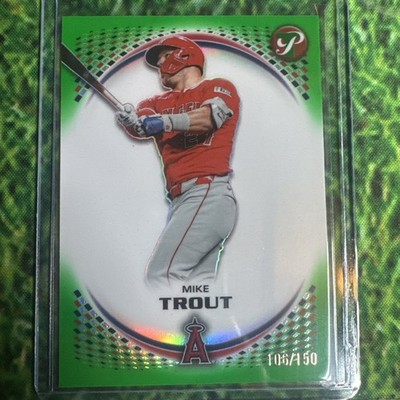 2026 Topps Pristine Mike Trout Green Refractor #’d /150 Angels 🔥