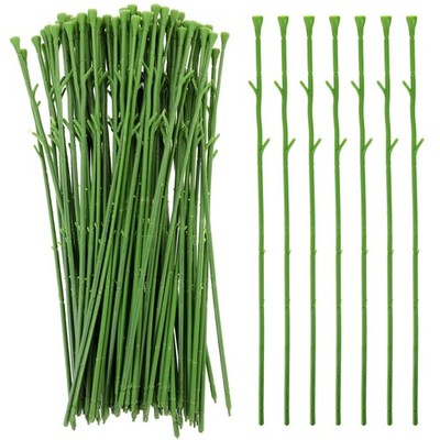 100Pcs Simulation Blumenstiel Künstlicher Blumenkopf Handgemachter künstlicher