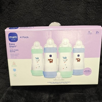 mam Easy Start Anti-Colic BPA-Free Baby Bottles 4 Pack 260ml/9oz Medium Flow