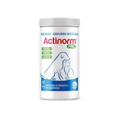 Futterergänzung Integratore Alimentare Actinorm Plus Per Cani E Gatti 90 Comp...