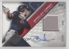 2018 Topps Major League Material Series 1 5/50 Bradley Zimmer #MLMA-BZ Auto nd3