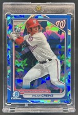 2024 Bowman Sapphire Dylan Crews Chrome 1st Prospect #BCP-23 Nationals