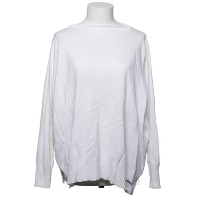 Jane Lushka, Strickpullover, Größe: XL, Weiß, Einfarbig, Rippenstrick #S2H