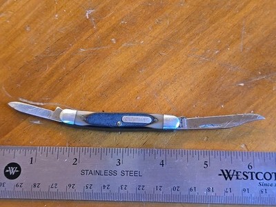 Schrade USA Old Timer 104OT Junior Two Blade Blade Pocket Knife 1980s XLT Carry