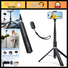 65" Tripod for iPhone, Lightweight Selfie Stick with Remote Cold Shoe Mount