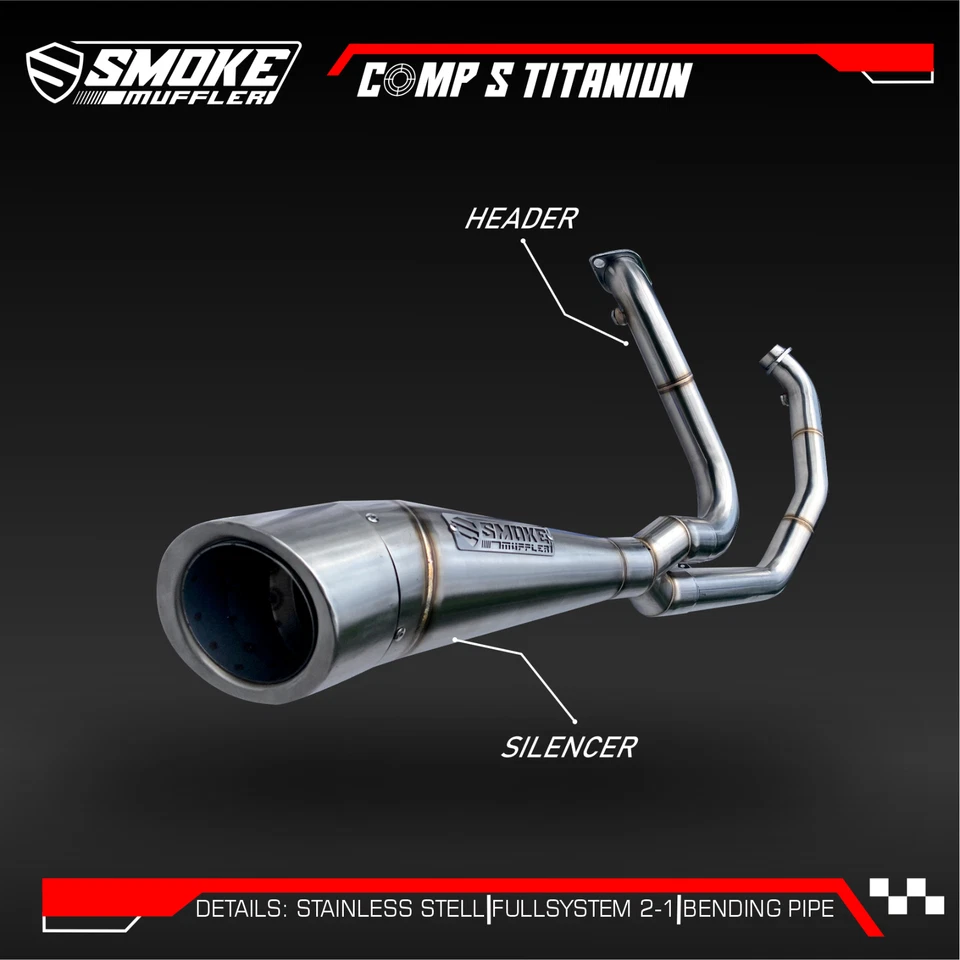 Sistema de escape completo 2-1 apto para Harley Davidson Softail Fat Boy 88 Ci 2000-2016 Foto 4 de 4