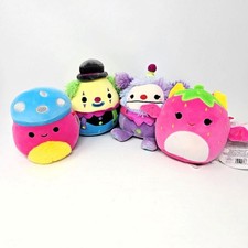 SQUISHMALLOWS Squad 5" Plush Minis : Lot of 4 Different Opened Figures Bin59 