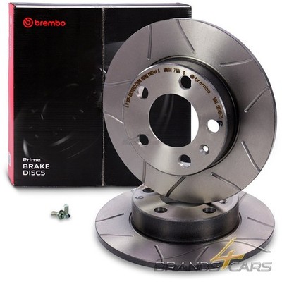 BREMBO SPORT MAX 2x BREMSSCHEIBE VOLL Ø230 HINTEN FÜR VW POLO 6R 9N STUFENHECK