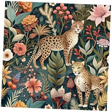 Forest Peel and Stick Wallpaper Floral S: 17.3in x 9.8ft Green/Brown/Pink