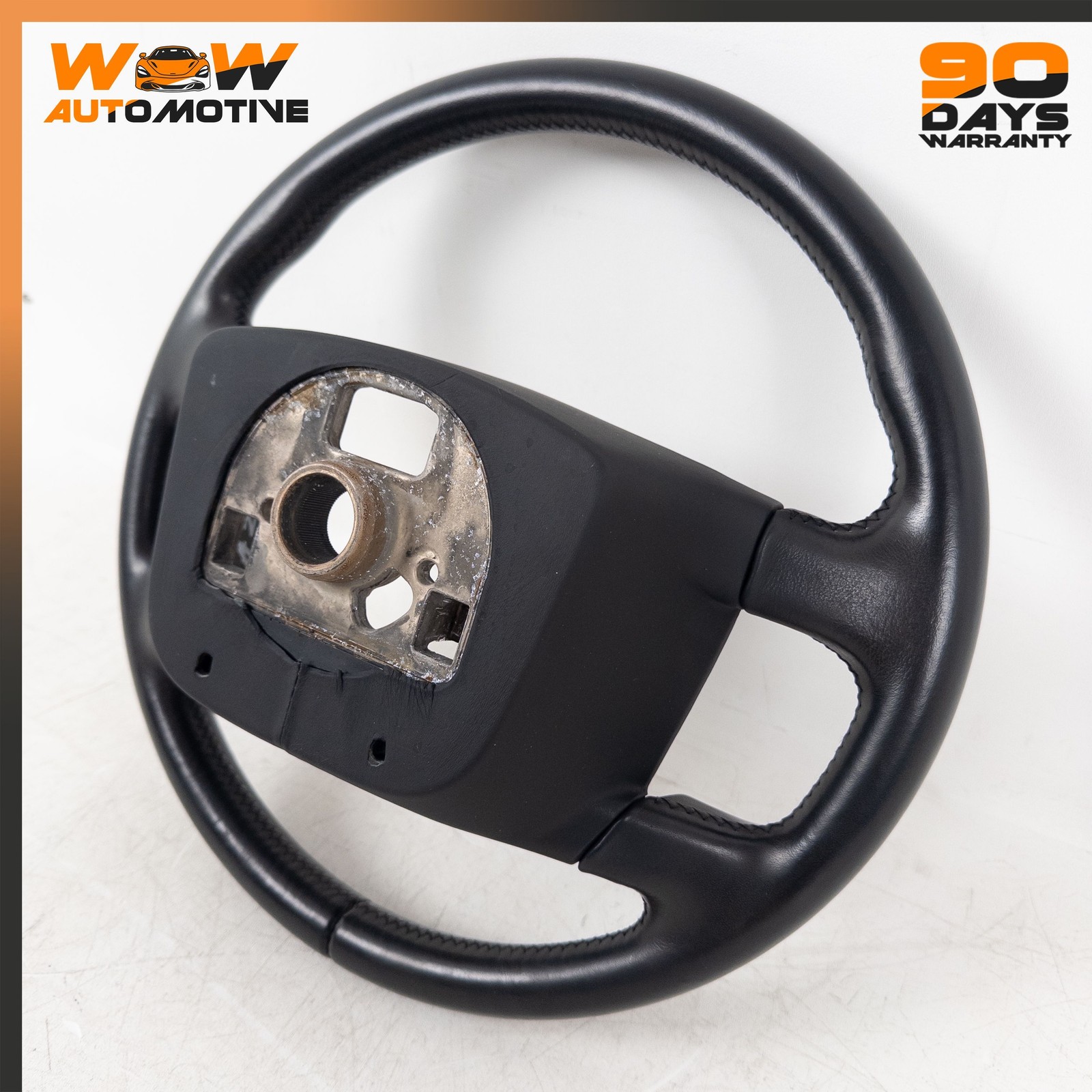 04-17 BENTLEY CONTINENTAL GT GTC FLYING SPUR DRIVER STEERING WHEEL BLACK OEM