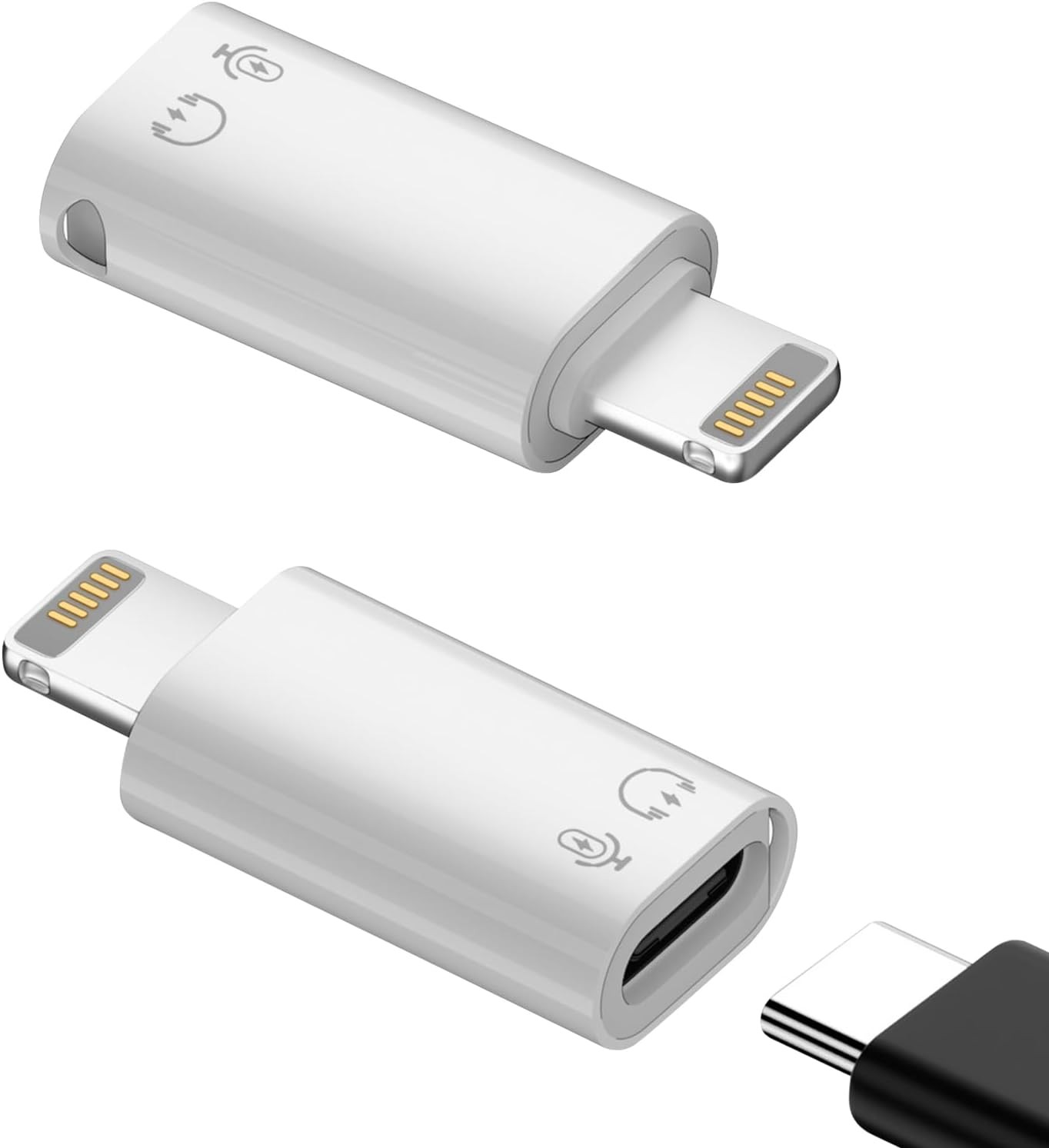 USB C to Lightning Adapter Audio, Lightning Male to USB C Female Headphones Ada