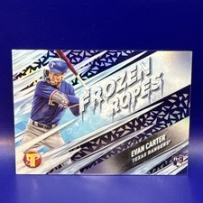 Evan Carter 2024 TOPPS Pristine Frozen Ropes Insert  Rookie Card RC Rangers