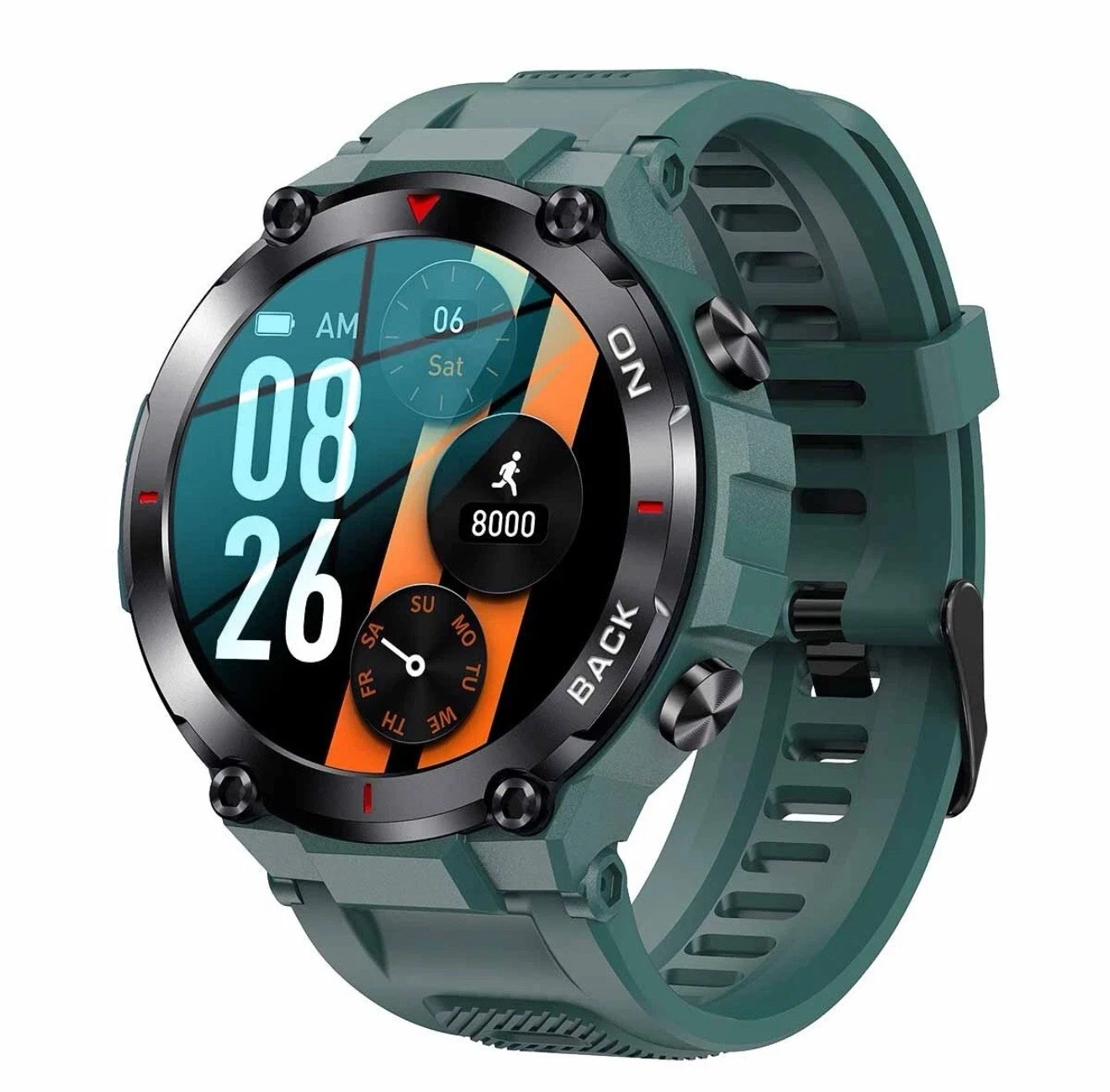 Fitness Watch HR SpO2 GPS Sleep Tracker for iPhone 15 13 Pro