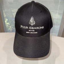 Four Seasons Hotel New Orleans White w Logo on black Strap Buckle Fahrenheit