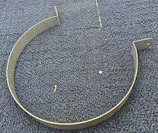 6 Inch Pipe Band Clamp 1 Hole 9-1/4" Width  / *PICTURED ITEM ONLY