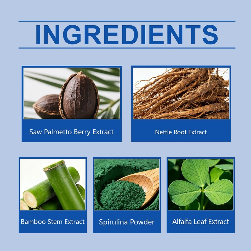 DHT Blocker Hair Hair Loss Supplements 60 Pieces Nutritional Tablet Hair Support - Bild 4 von 4