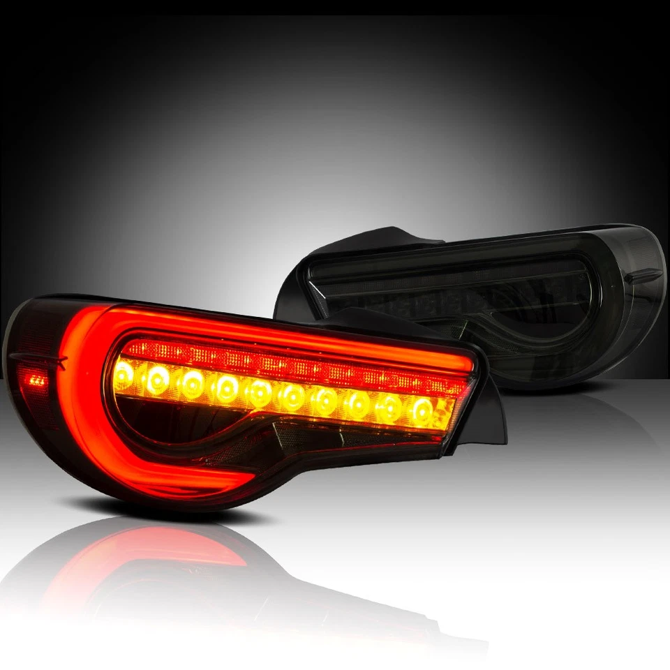 1Pair Smoked LED Tail Lights for Toyota 86 GT86 Subaru BRZ & Scion FRS 2012-2020 Foto 3 de 4