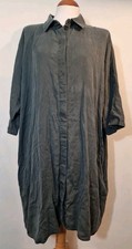 COS Dark Green Collared Short Sleeved Shirt Style Dress Size EUR L