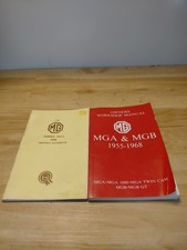  2 Old Vintage Mg /Mga/mgb  Handbook And Workshop Manual Both Great Finds, 
