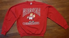 Vintage Nebraska Cornhuskers Crewneck Sweatshirt XL 1980s FOTL Excellent Con