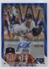 2023 Topps Chrome Update Blue RayWave Refractor 16/150 Garrett Hill Auto ff8