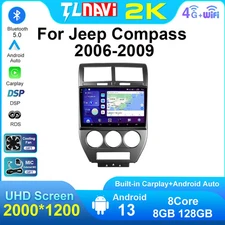 For Jeep Compass Stereo Car Radio CarPlay GPS Android Multimedia Player Screen