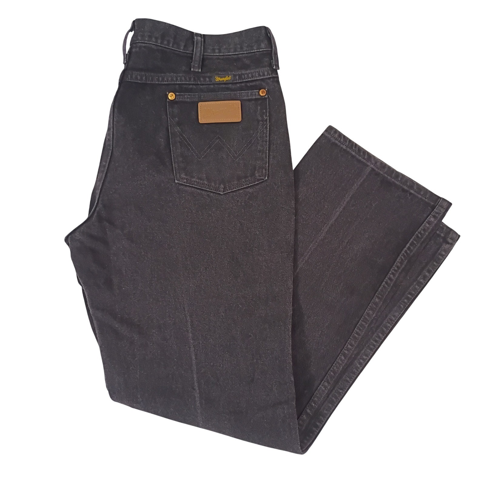 Mens 36x30 Black Made In Usa Denim Vtg