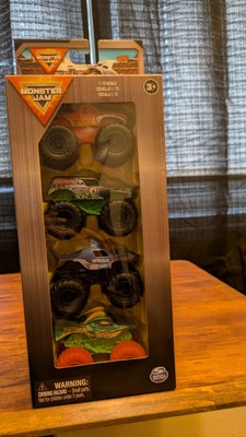 Monster Jam 1:72 Scale 4-Pack Die-Cast Monster Truck Set - Official Licensed Toy