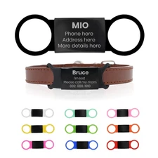 Pet Tag Personalized Slide-On Collar Pet ID Tag, Dog Cat Tag with Name Dog Tag