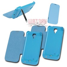 2X 3500MAH EXTERNAL BACKUP BATTERY POWER BANK CASE COVER BLUE FOR GALAXY S4