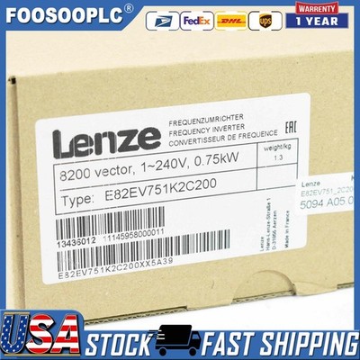 NEW Lenze Inverter 8200 Vector 0.75kW E82EV751K2C200 US STOCK