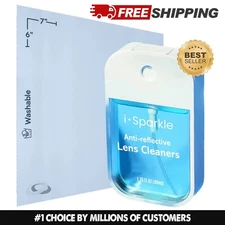OPTIPAK I-Sparkle Anti-Reflective Safe Lens Cleaner Spray Kit