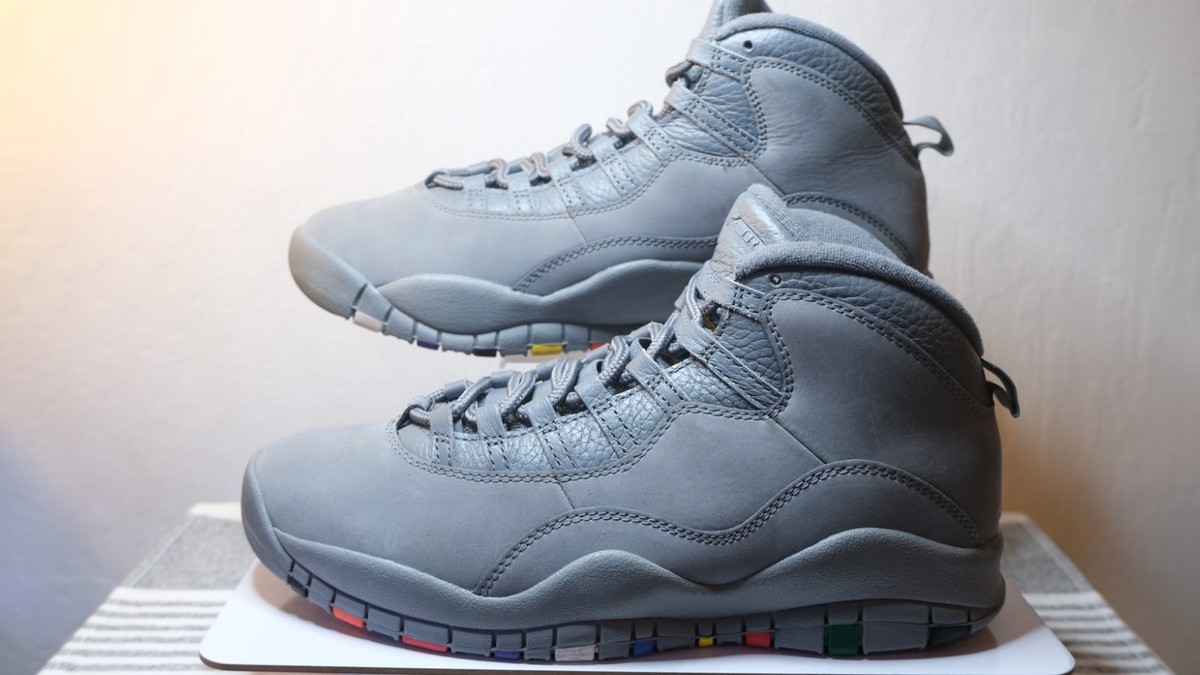 Nike Air Jordan 10 Cool Grey Suede Men's Size 9 Clean Great