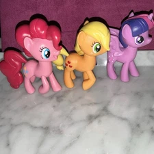 My Little Pony MLP Friendship Is Magic Molded Hair Figure Mixed Lot Of 3 Figures