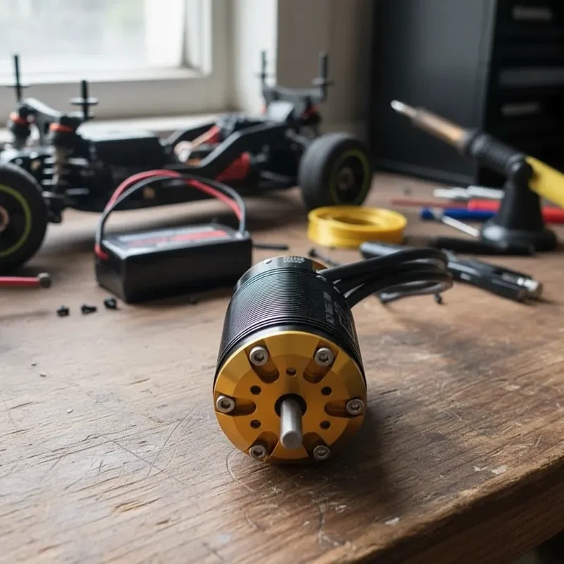 TP POWER TP5860 SENSORED Brushless Motor 58*112mm for RC 1/5 1/7 Car Truck ESC - Image 2 of 4