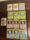 Pokemon Base set Vintage Cards 4 Blastoise Holo 3 Venusaur Holo 3 Mewtwo + More
