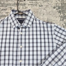 Mizzen+Main Leeward Shirt Mens M Blue Plaid P...