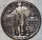 1918 S Standing Liberty Quarter.  Free Shipping.