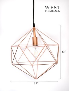 rose gold geometric light