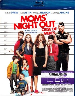 Mom's Night Out - Sarah Drew, Patricia Heaton , Trace Adkins,  New BluRAY
