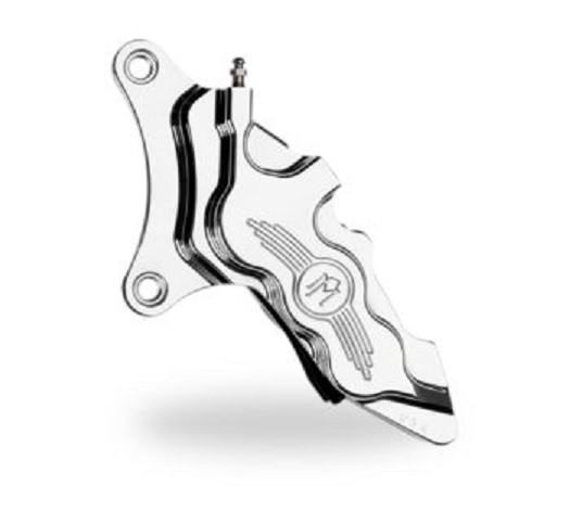 CHROME LEFT SIDE PERFORMANCE MACHINE 6-PISTON CALIPER FOR 13