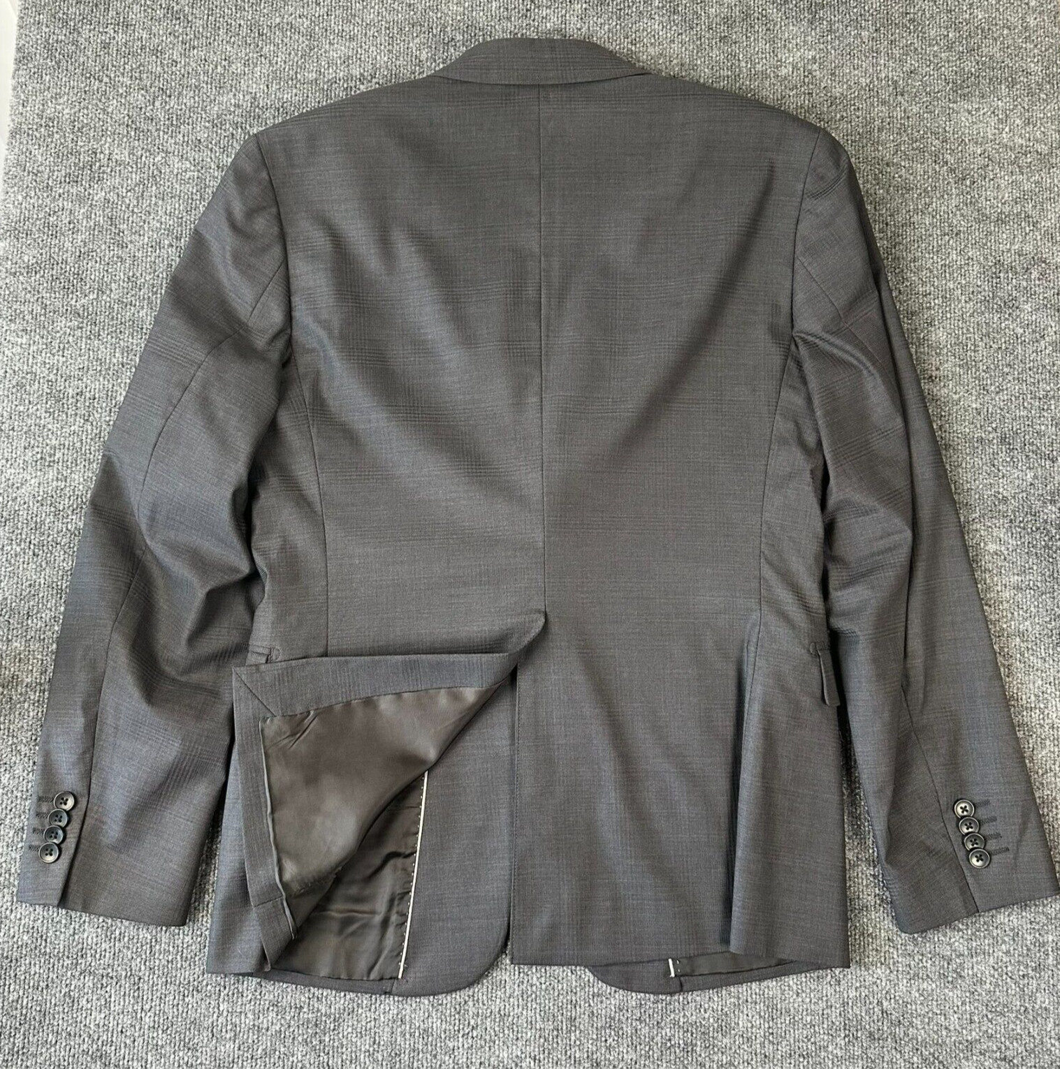 Theory Chambers Model Solid Gray 2-Btn Wool Stret… - image 5